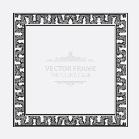 Vintage vector set retro frame, cards. royal engraving design labels advertising place for text.のイラスト素材