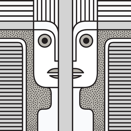 Vector abstract texture design, bright poster, banner. Festive Background in Neo Memphis Style Colorful Decorative Wallpaper illustrationのイラスト素材