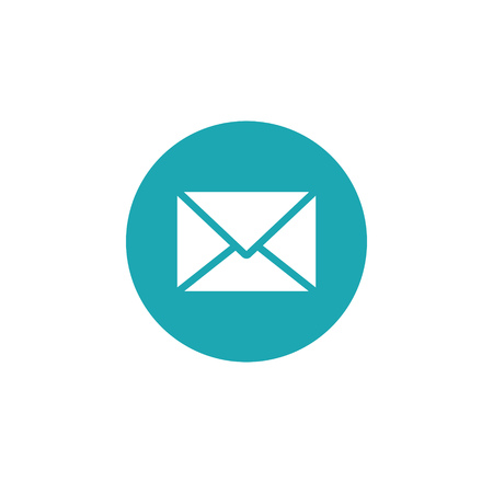 Icon graphic envelope. Black and white pictogram for web design. Vector flat illustrations, logoのイラスト素材