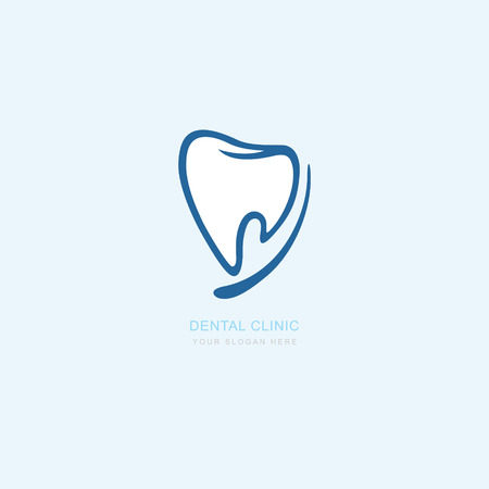 Vector graphic icon template for dental clinic. dentist treatment and health and mouth. Illustration for your business. Logotype, Logoのイラスト素材