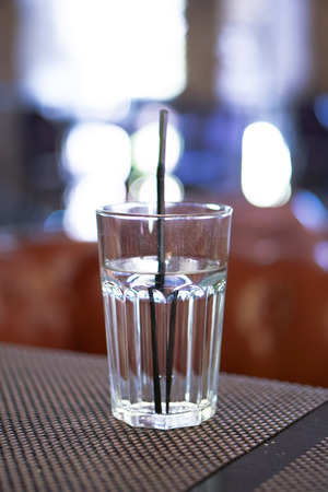 Glass with water.の写真素材