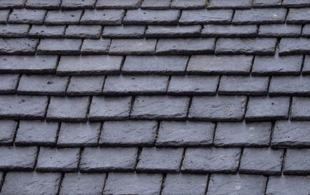 Slate Roof Tile Texture Background Grey Stone Pattern