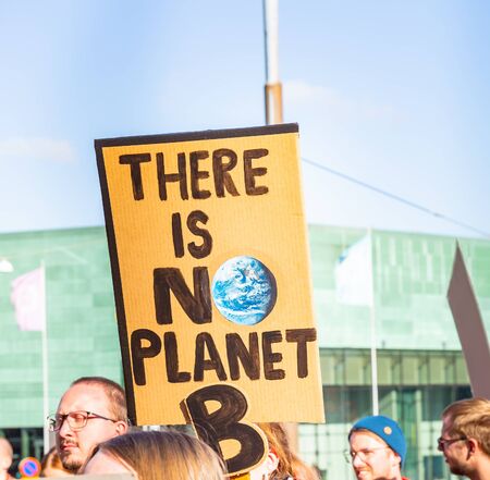 Climate Strike,Fridays for Future,Climate demonstrations in helsinki finlandのeditorial素材