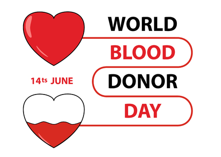 Blood donor concept. Blood transfusion.のイラスト素材