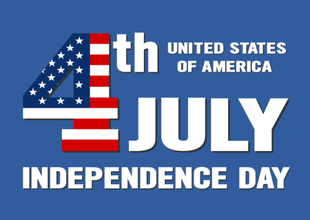 Poster for Independence Day US 4th of Julyのイラスト素材