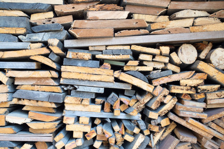 A stack of firewood