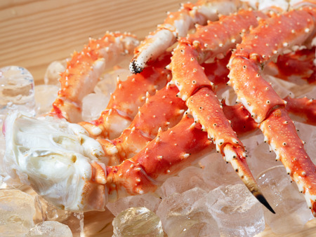 Ð¡rab legs on ice.の写真素材