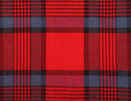 Textiles  Bright red plaid  fabric as natural backgroundの写真素材