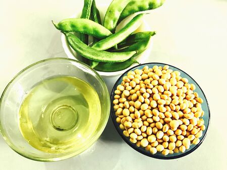 Soybean corn, beans and soybean oilの素材