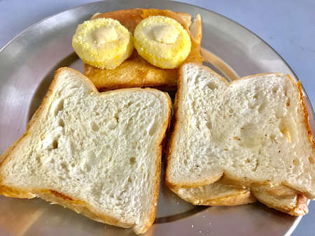 A plate of breads and sweetsの素材