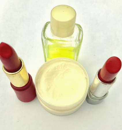 A set of beauty productsの素材