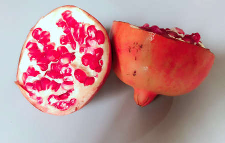 Two parts of a pomegranateの素材