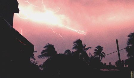 Stormy clouds in the sky