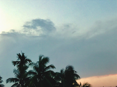 A beautiful natural scenery with blue sky