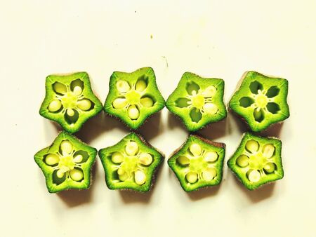 Slices of lady's fingersの素材