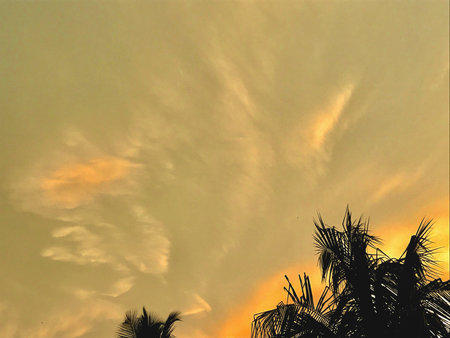 A natural scenery with cloudy sky