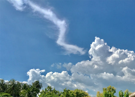 An wonderful cloudscape in the blue sky