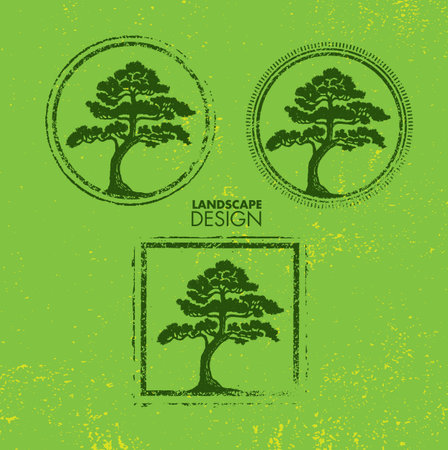 Landscape designのイラスト素材