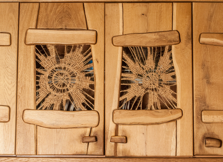 vintage rustic kitchen cabinets high qualityの写真素材