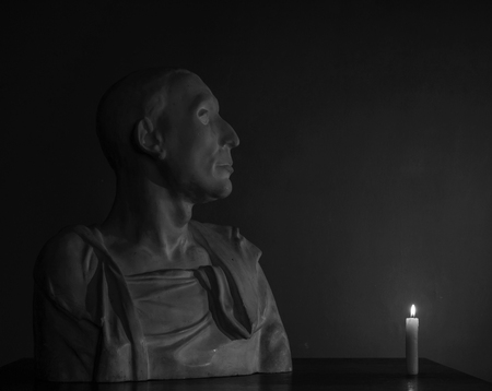 plaster bust of Uzun  in high qualityの写真素材