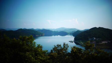Lake sceneryの写真素材