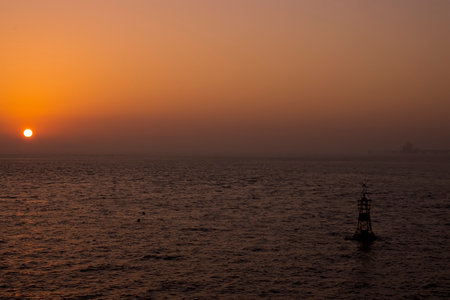 sunset viewの写真素材