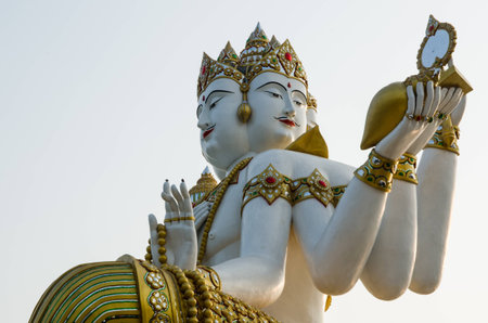 Brahma has a sky backdrop.