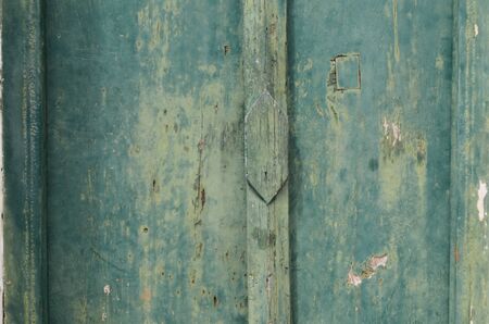 Old wooden door from the royal observatory on Khao Wang hill.のeditorial素材