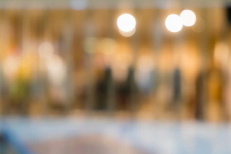 Blur background of department store shopping mall background