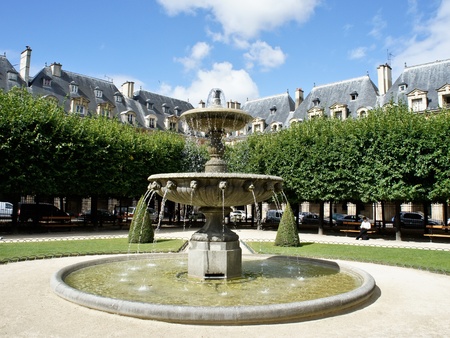 Place des Vosges, the most beautiful square in Parisの写真素材