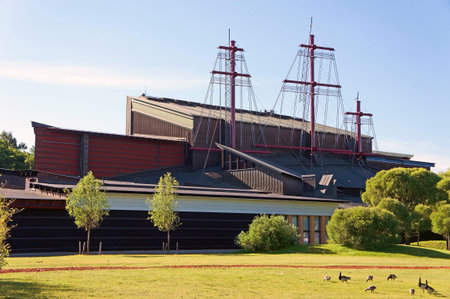 The outside of the Vasa Museum which houses the world's best-preserved 17th century ship