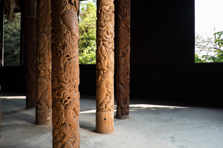 Wooden carve pole.