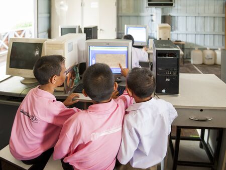 Ban Nong Bua Tai School, Mae Sot, Tak, Thailand February,21 2013 : Learning activity in classroom.のeditorial素材