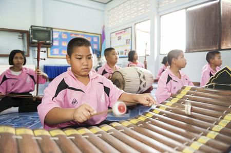 Ban Nong Bua Tai School, Mae Sot, Tak, Thailand February,21 2013 : Learning activity in classroom.のeditorial素材