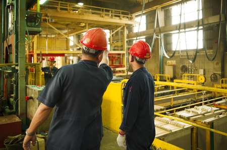 Padaeng industry, Mae Sot, Tak, Thailand February,20 2013 : Zinc mine. Engineer consult about work.のeditorial素材