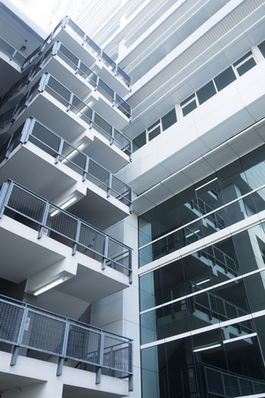 Close up of corner of the modern style building.の写真素材