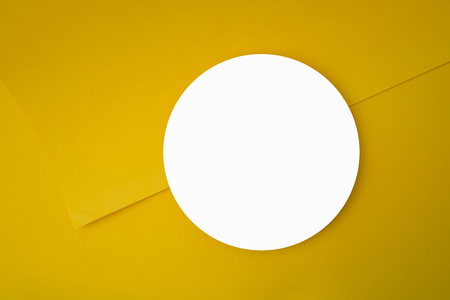 Background of shape and geometry. Colored background decorations with paper.の写真素材