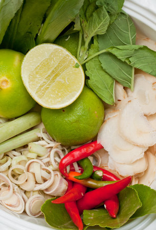 Ingredient for hot spices soup,thai food