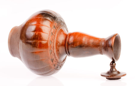 water pitcher in isolated on whiteの写真素材