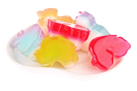 delicious Jelly  on whiteの写真素材