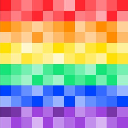 Rainbow flagのイラスト素材