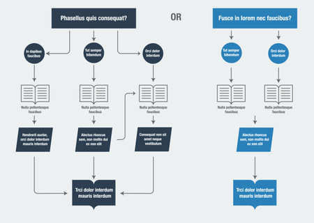 Illustration of flowchartのイラスト素材