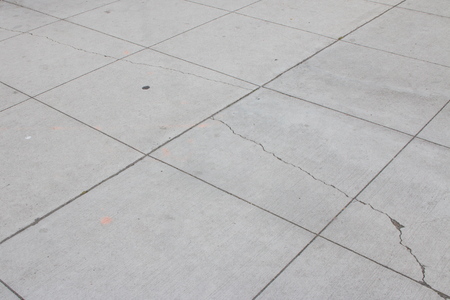 Crack on a sidewalkの写真素材