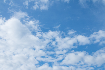 Clouds in the sunny skyの写真素材