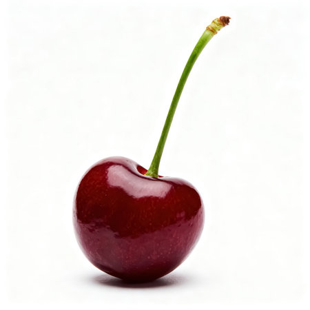 Cherry isolated on white background with clipping path. Full depth of field.の素材