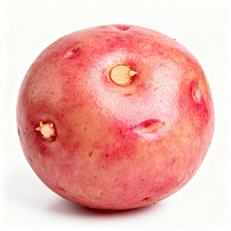 Red radish on a white background. Clipping path included.の素材