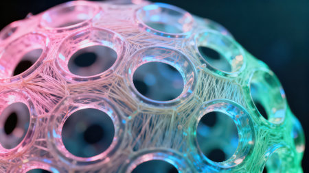 abstract background with bokeh defocused lights, close upの素材