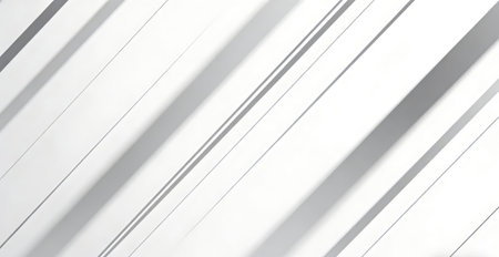 White abstract background with diagonal stripes and shadows. 3d render illustrationの素材