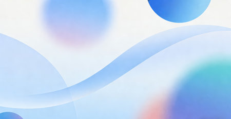 abstract background with blue and pink circles, soft pastel colorsの素材