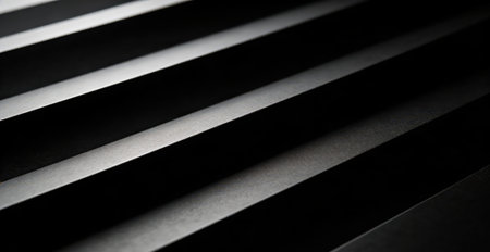 abstract black background with stripes and shadow. monochrome imageの素材